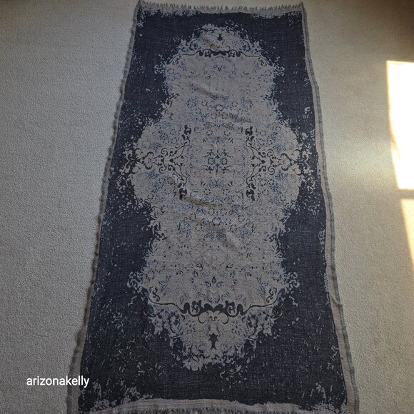 Wool Blend "Vintage Tapestry" Scarf Diadem